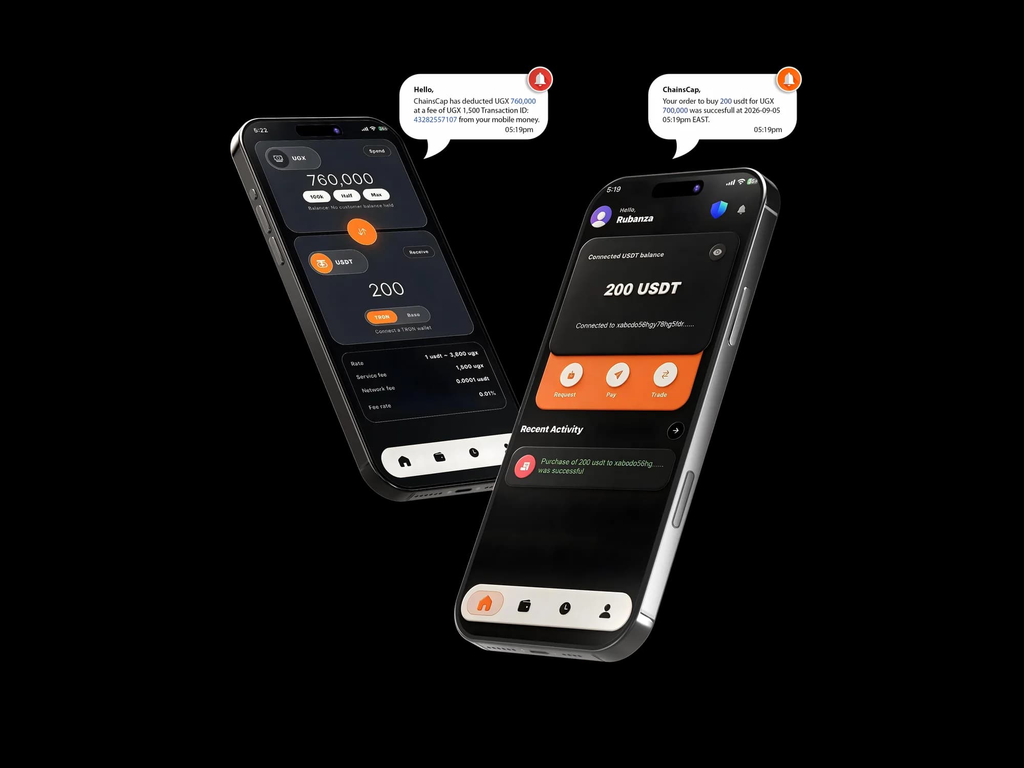 ChainsCap local-currency purchase and connected-wallet experience